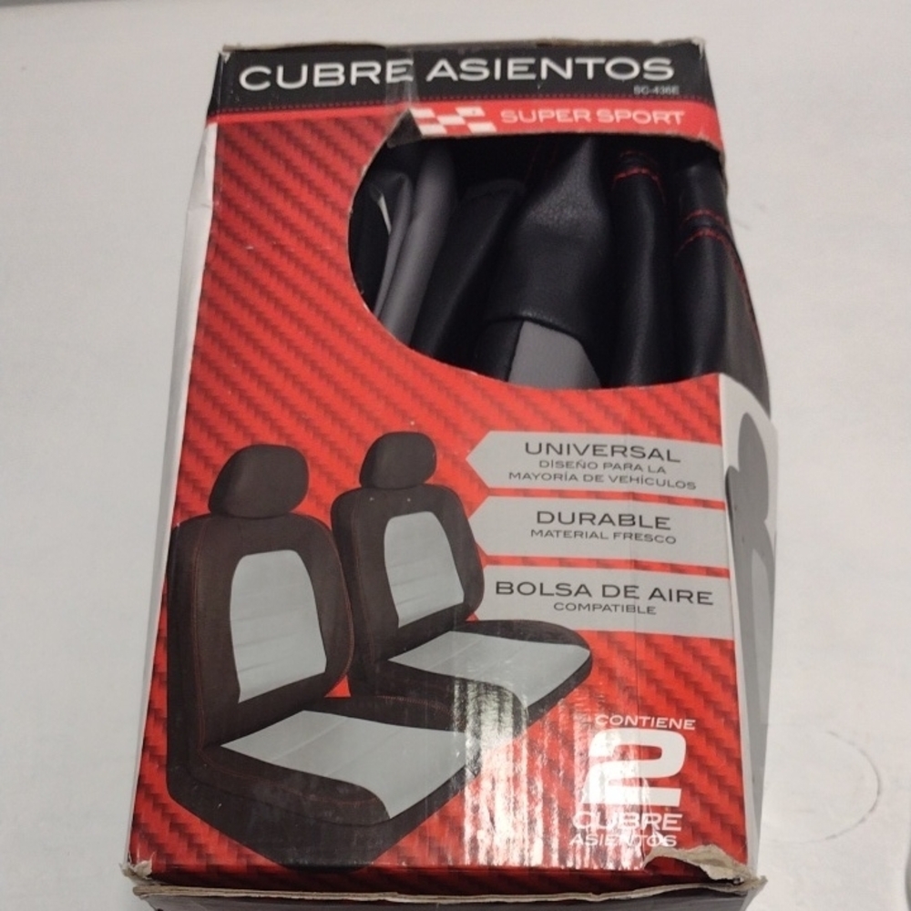 Black and Gray Seat Covers